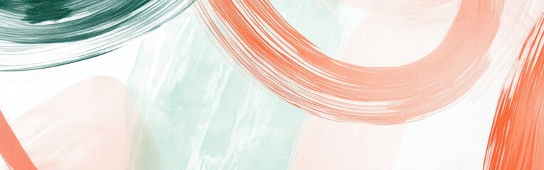 Poster - Abstract composition of pencil strokes combining soft colors and dynamic shapes to create a visually engaging experience