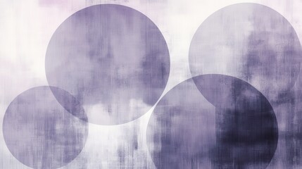 Fototapete - Abstract pastel circles overlap softly in a delicate arrangement creating a soothing visual experience