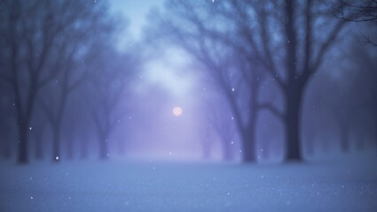 Wall Mural - winter time and snowy landscape