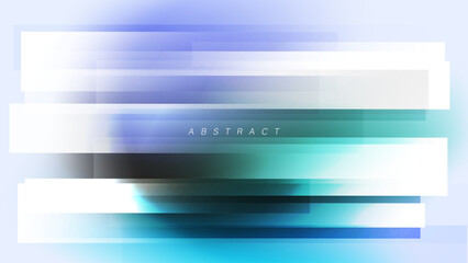 Poster - Abstract background. Horizontal lines. Defocused bright colors. Futuristic blurred vibrant color gradients for creative graphic design. Vector illustration.