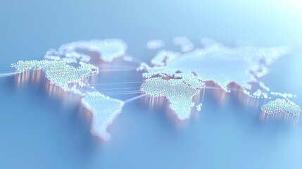 Poster - Futuristic Global Digital Payment Network, interconnected world map with glowing cyan-blue pathways, illuminated currency symbols showcasing seamless financial integration and innovation