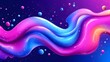 © virza - Vivid colorful flowing liquid art with shiny glossy appearance