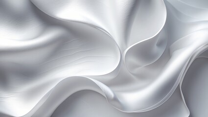 Poster - White gray satin surface with a lovely soft blur pattern that appears natural.