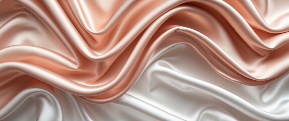 Poster - Abstract background featuring luxurious cloth or liquid waves with wavy folds of grunge silk texture in satin and velvet material, suitable for elegant wallpaper design.