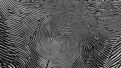 Wall Mural - abstract fingerprint: monochrome swirls of nature's art