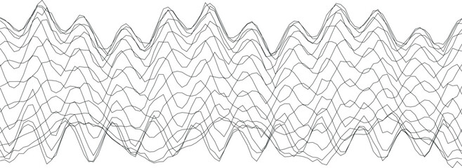 Poster - Abstract waveform pattern for digital art and graphic design projects.