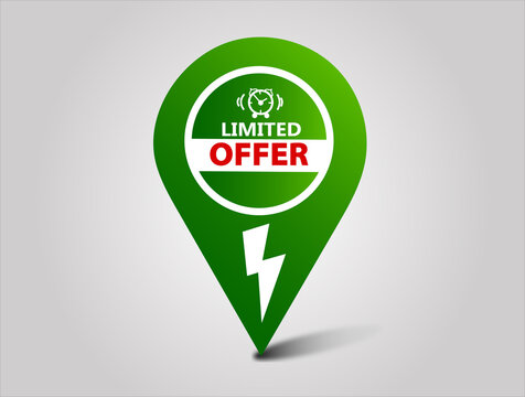  red flat sale banner for limited offer banner and poster