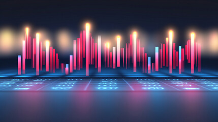 Poster - Dynamic data visualization digital interface infographic technology modern conceptual
