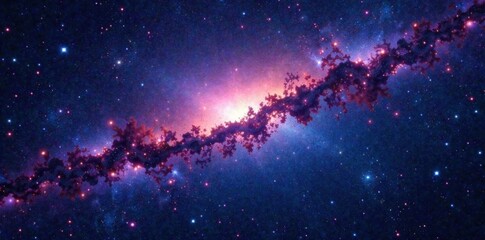 Vast Milky Way galaxy with stars and space dust , starfield, astronomy