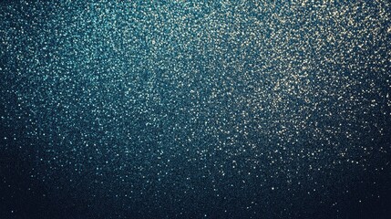 Poster - A shimmering blue and gold glitter background, ideal for festive decorations and creative projects