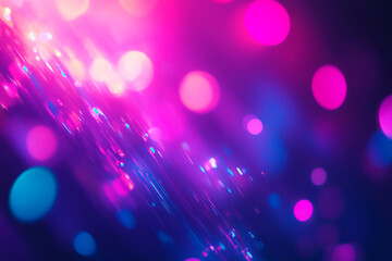Poster - Abstract background with pink and blue bokeh lights creating a vibrant and dreamy atmosphere scene