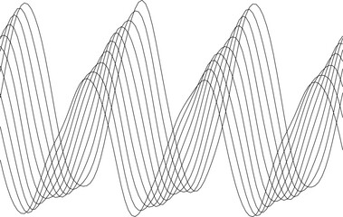 Poster - Abstract waveforms pattern for modern design and decoration projects.