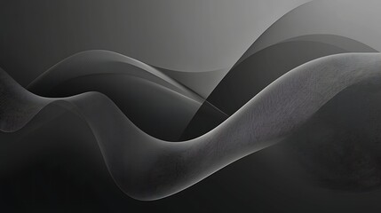 Poster - Abstract Gray and Black Wave Design