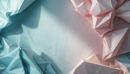Fototapete - Creative paper art installation studio space abstract artwork bright colors close-up view modern design concept for visual impact