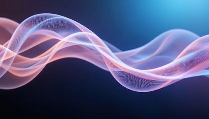 Poster - Dynamic wave patterns in digital art studio environment graphic visualization abstract design futuristic aesthetics