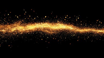 Poster - A burst of glowing fire particles spreading in a chaotic yet mesmerizing explosion.