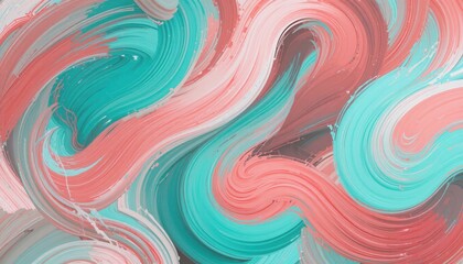 Poster - Dynamic abstract art swirls creative studio digital artwork vibrant colors close-up view contemporary design concepts