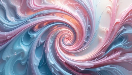 Poster - Swirling abstract art creation digital artwork colorful patterns modern design studio vibrant environment conceptual expression