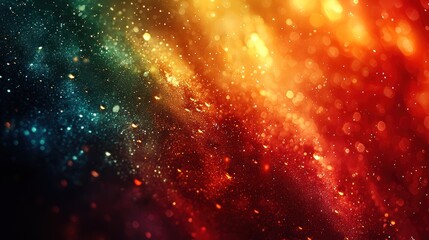 Fototapete - Vibrant abstract background with glittering particles