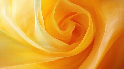 Poster - Bold yellow-orange abstract background with soft circular textures and subtle wave patterns.