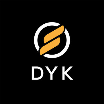 DYK creative minimalist letter logo.