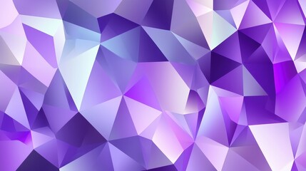 Leinwandbilder - Futuristic polygonal geometric pattern in shades of purple, creating a modern and abstract triangular background.