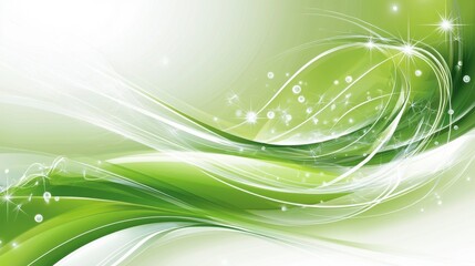 Leinwandbilder - Minimalist green abstract trellis design with smooth, blurred lights and a tech-inspired aesthetic.
