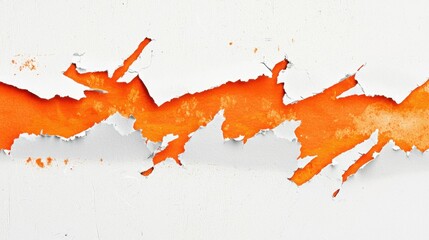 Poster - Modern banner design showcasing keyword research with vibrant orange torn paper and copy space.
