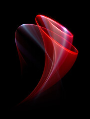 Wall Mural - swirl stage. neon glowing circles. light trails. glint bright spiral. motion ellipse..slow shutter l