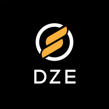 DZE creative minimalist letter logo.	