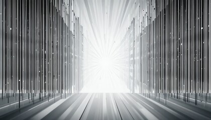 Poster - illuminating light burst action modern architecture space digital art minimalist environment abstrac