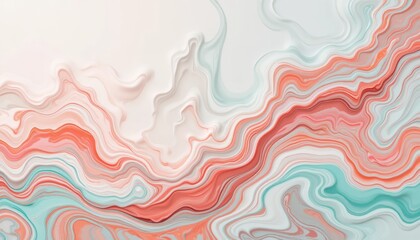 Poster - Fluid abstract art design digital studio illustration modern aesthetic close-up view colorful patterns and textures for creative inspiration