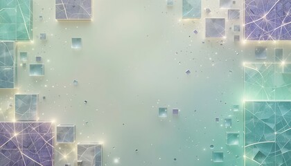 Aufkleber - Digital abstract art creation online gallery graphic design modern environment high-tech viewpoint innovative concepts for visual expression