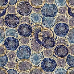 Wall Mural - Abstract Nautical Spiral Pattern