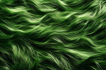  Vibrant green textured fabric creates a stunning visual display of patterns and movement, ideal for creative projects and designs