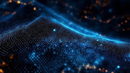 Wall Mural - abstract digital wave technology design