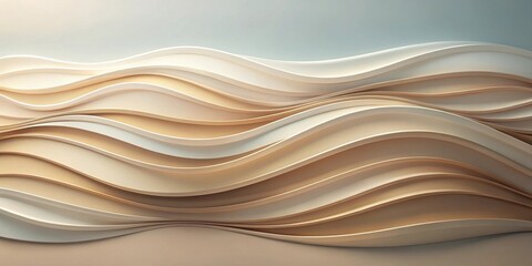 Aufkleber - Abstract Wave Pattern Background with Subtle Color Variations