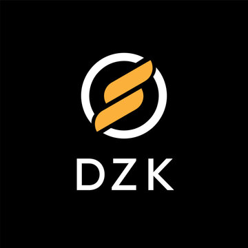 DZK creative minimalist letter logo.	
