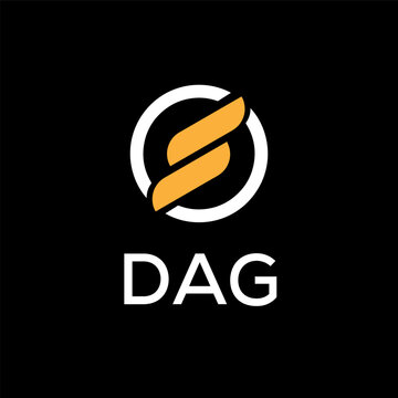 DAG creative minimalist letter logo.	
