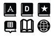 © probadhon - Web design vector icon set with mail, phone, and home symbols