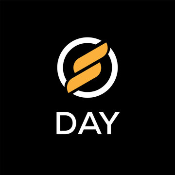 DAY creative minimalist letter logo.	