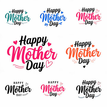 Happy Mother's Day Celebrating t-shirt design and a graphic design for a Mother's Day t-shirt featuring the words 