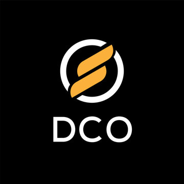 DCO creative minimalist letter logo.	