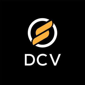DCV creative minimalist letter logo.	