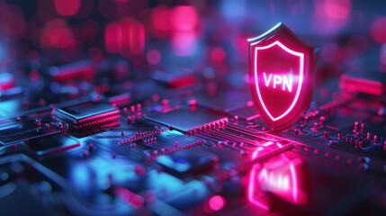 Poster - Secure online browsing with advanced ai-driven vpn technology enhancing internet safety