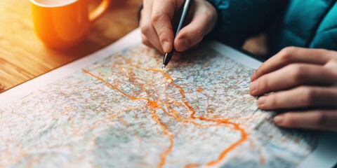 Poster - Immersive Digital Wayfinding Gen Z Travel Planner Mapping Urban Journeys with Tactile Interactive Precision - Smart Navigation and Experiential Location Intelligence