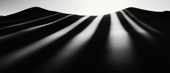 Aufkleber - Monochrome Minimalism Abstract Topographic Landscape - Cutting-Edge Design Visualization for Digital Branding and Creative Tech Storytelling
