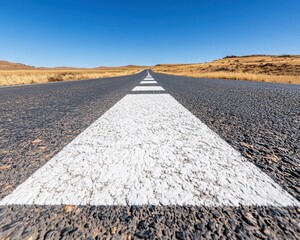 Poster - Minimalist Journey Mapping Purpose-Driven Highway Metaphor for Business Strategy, Leadership Development and Personal Growth Visualization
