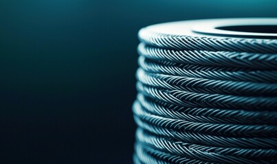 Poster - Braided Metal Wire Coil