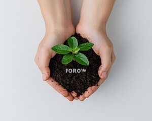 Aufkleber - Regenerative Leadership Eco-Conscious Team Building and Sustainable Growth Visualization for Modern Corporate Environmental Responsibility Campaigns